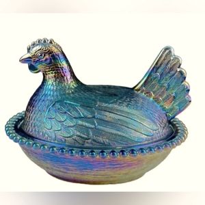 Iridescent Blue Nesting Hen